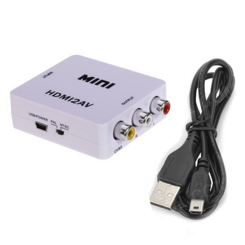 Adaptador Hdmi A Rca Av 1080p Convertidor De Audio Y Video Eo Safe Imports  Esi-5050 Blanco