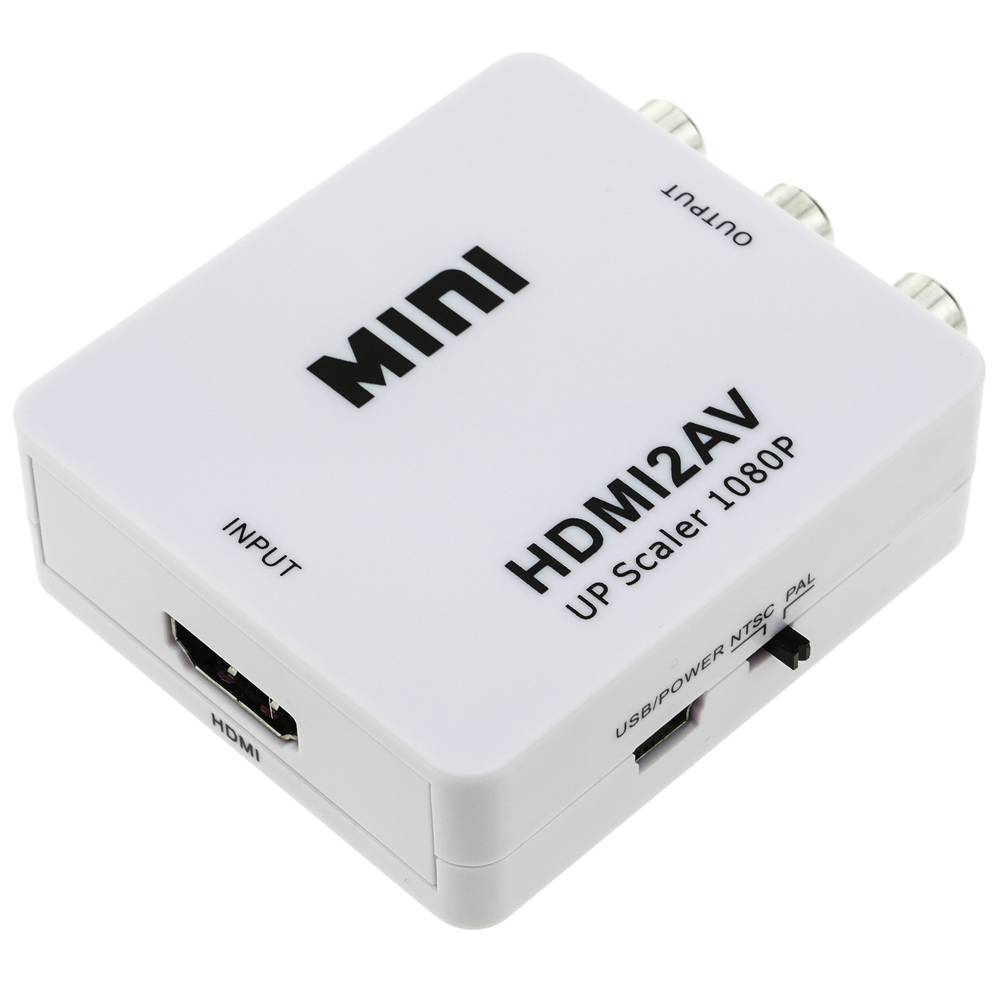 Adaptador de vídeo AV/RCA a HDMI Convertidor de AV a HDMI Convertidor de  audio Adaptador de AV a HDMI Convertidor HDMI – Los mejores productos en la  tienda online Joom Geek