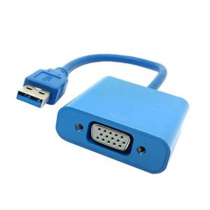Convertidor USB 3.0 A VGA Compatible 2.0 Adaptador Conversor Azul