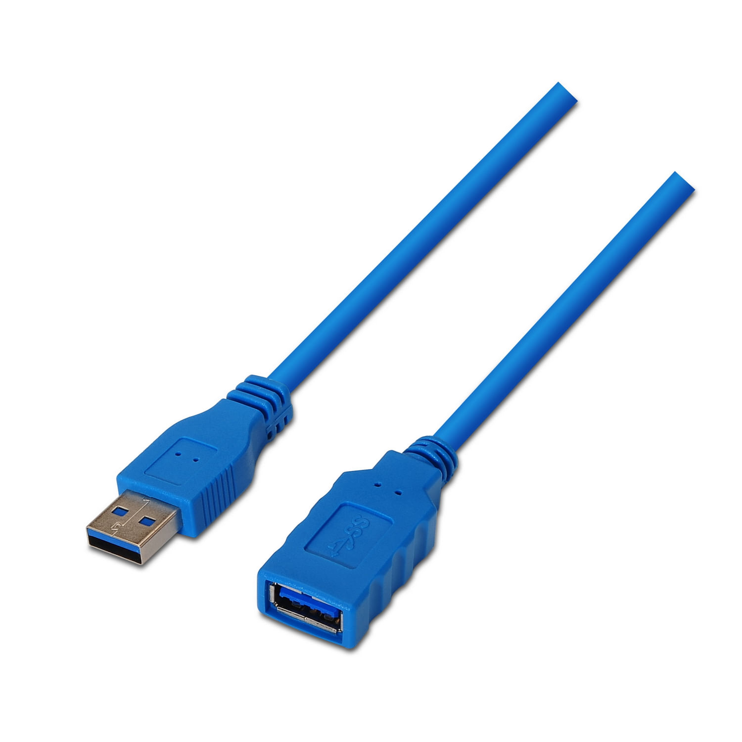 Cable Extensión USB 3.0 Macho a Hembra 3 Metros Azul Real Plaza