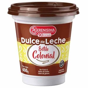 Dulce de leche LA SERENISIMA Estilo Colonial Pote 400g