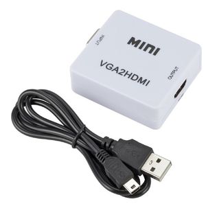 Conversor Adaptador VGA a HDMI Audio Cable USB