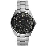 Reloj Fossil Belmar FS5575 Multifuncional Acero Inoxidable Plateado Negro Real Plaza