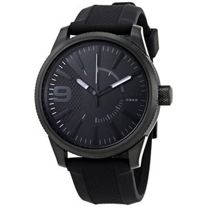 Reloj Diesel Rasp DZ1807  Analógico Correa de Silicona  Negro