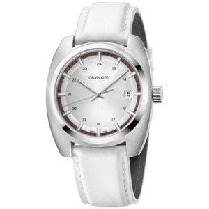 Reloj Calvin Klein Achieve K8W311L6 Suizo Correa de Cuero Blanco