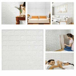 Papel Autoadhesivo 3D Estampado Ladrillo