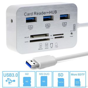 Lector de Tarjetas USB 3.0 Micro SD/SD/mmc + HUB 3 Puertos USB 3.0