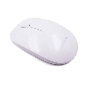 Mouse Óptico Inalámbrico USB Aoas 2.4 Ghz Wireless Delgado Blanco