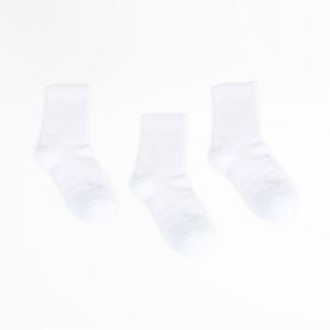 Medias Deportivas Podium Sa0E003 Mujer Pack 3 Blanco