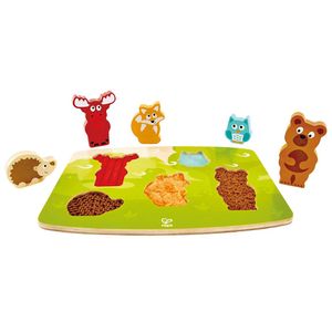 Encaje Táctil Animales del Bosque Hape E1621 de Madera