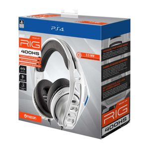 Audifonos Ps4 Nacon RIG 400HS Blanco