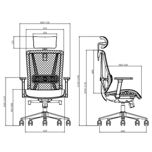 Silla Giratoria Ergonómica Decorplas Tokio con Brazos Regulables 3D Color Plata