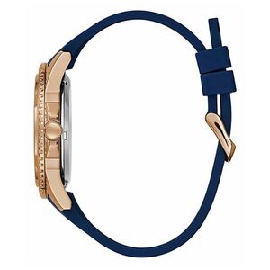 Reloj Guess Elite W1268G3 Automático Acero Inoxidable  Correa de Silicona Azul