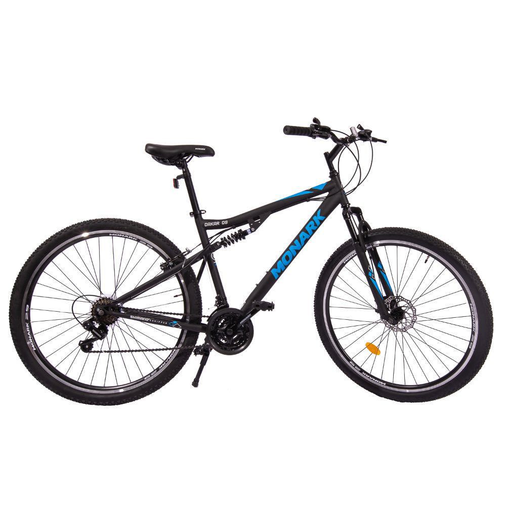 Bicicleta Monark Dakar DS Aro 29 Negro Naranja Real Plaza