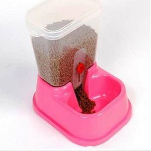 Comedero Belén Dispensador Automático de Comida para Perros y Gatos Rosado