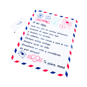 Manta Postal Abrazo de Mamá a Hijo Mimos RG001 de Tela