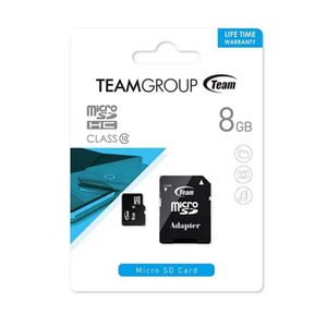 Memoria Micro SDHC TeamGroup 8GB + Adaptador