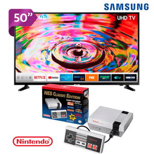 Combo - Televisor SAMSUNG 50"UN50NU7095G UHD + Consola Nes Classic Edition Nintendo