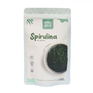 Espirulina Orgánica Premium Muru Green Polvo de 100 gr