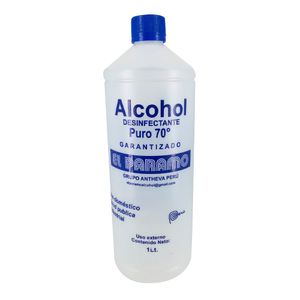 Alcohol Desinfectante 70° + 4 Envases Porta Alcohol Spray 75 ml