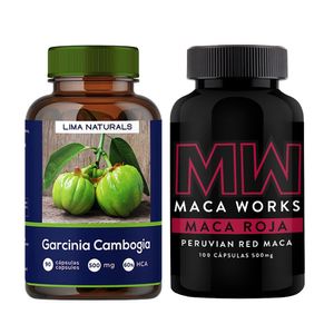Garcinia Cambogia 90 Capsulas + Maca Roja 100 Capsulas Maca Works