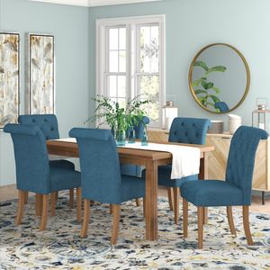 Juego de Comedor 6 Sillas Veronikka Azul