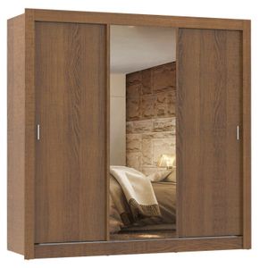 Ropero 3 Puertas Corredizas 2 Cajones Roma Rustic