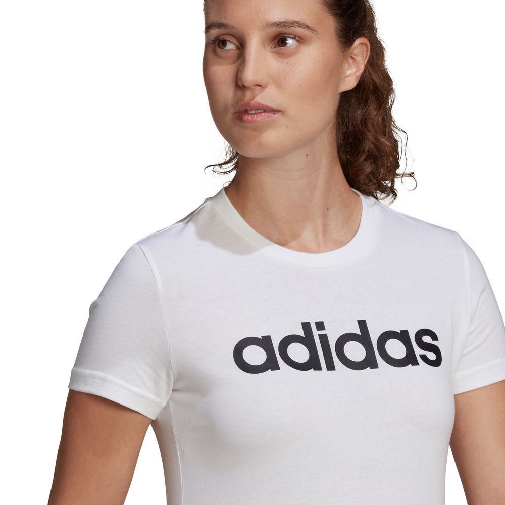 Polo Adidas Mujer W Lin T Blanco Real Plaza