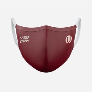 Mascarilla de Tela Oficial Univesitario de Deportes 3 Capas C3 Guinda