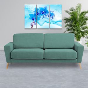 Sofá de 2 Cuerpos Evolution Home Premium Verde Aqua