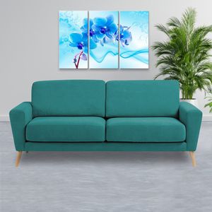 Sofá de 2 Cuerpos Evolution Home Premium Turquesa