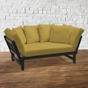 Sofá de 2 Cuerpos Rosita Home Premium Mostaza