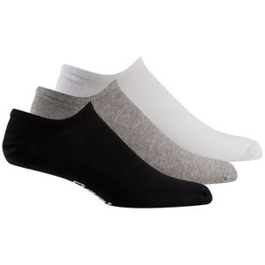 Medias Reebok Te Invisible Sock Pack x3 Talla L Negro/Gris/Blanco