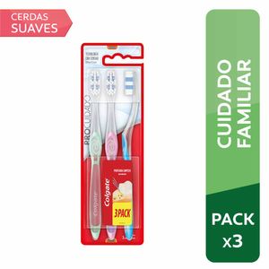 Cepillo Dental COLGATE Pro Cuidado Paquete 3un