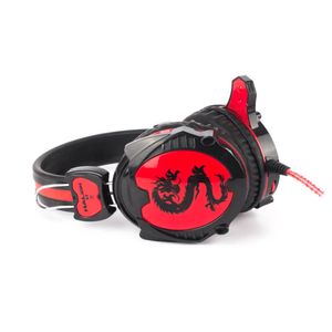 Auricular Halion HD-S2 Dragón Negro/Rojo