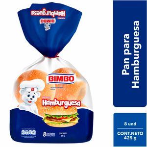 Pan para Hamburguesa BIMBO Bolsa 8un