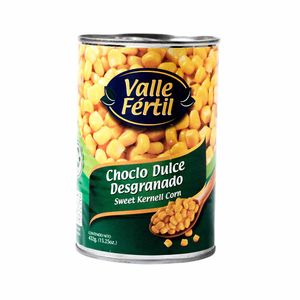 Conserva VALLE FERTIL Choclo dulce desgranado Lata 432Gr