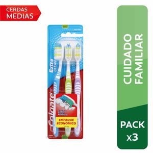 Cepillo Dental COLGATE Extra Clean Paquete 3un