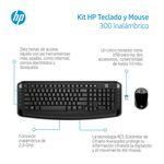 Kit HP Teclado y Mouse 300 Inalambrico Real Plaza