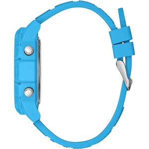 Reloj Guess Charge GW0050G1 Para Hombre Digital Luz de Fondo Correa de Silicona Celeste