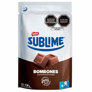 Bombones SUBLIME Chocolate Bitter Doypack 136g