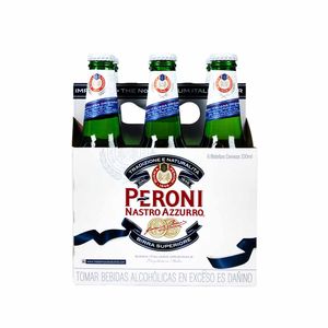 Cerveza PERONI Nastro Azzurro 6 Pack Botella 330ml