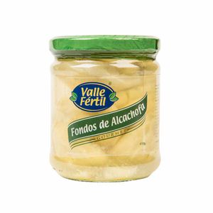 Conserva VALLE FERTIL Fondos de alcachofa Frasco 410Gr
