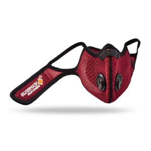Mascarilla Sportmask Ninja + Filtro de Carbón Activo Rojo