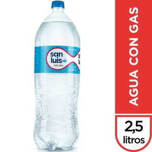 Agua Mineral SAN LUIS Con Gas Botella 2.5L