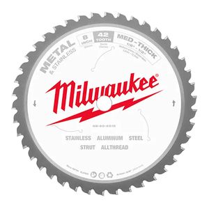 Disco De Corte Milwaukee 8 Pulgadas 42 Dientes para metal