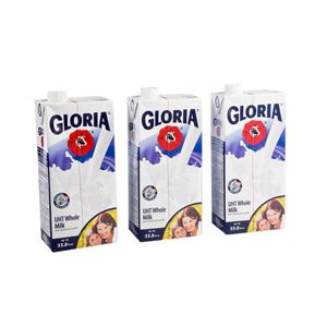 Leche UHT GLORIA Entera Pack 3un x 1L