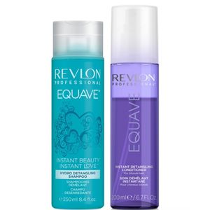 Shampoo Desenredante +Spray Acondicionador Azul Revlon Equave Blonde Detangling