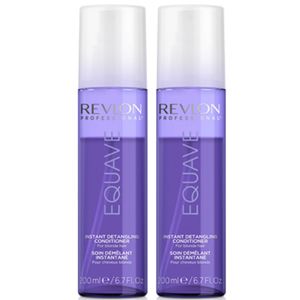 Dúo Spray Acondicionador Cabello Rubio Revlon Equave Blonde Detangling 200ml