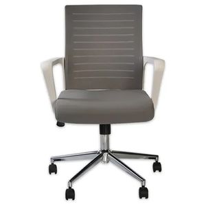 Silla Giratoria Ergonómica Decorplas Monterrey Colors Gris con Brazos Fijos Color Gris
